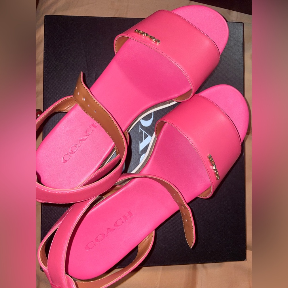 Coach platform wedges size 8.5